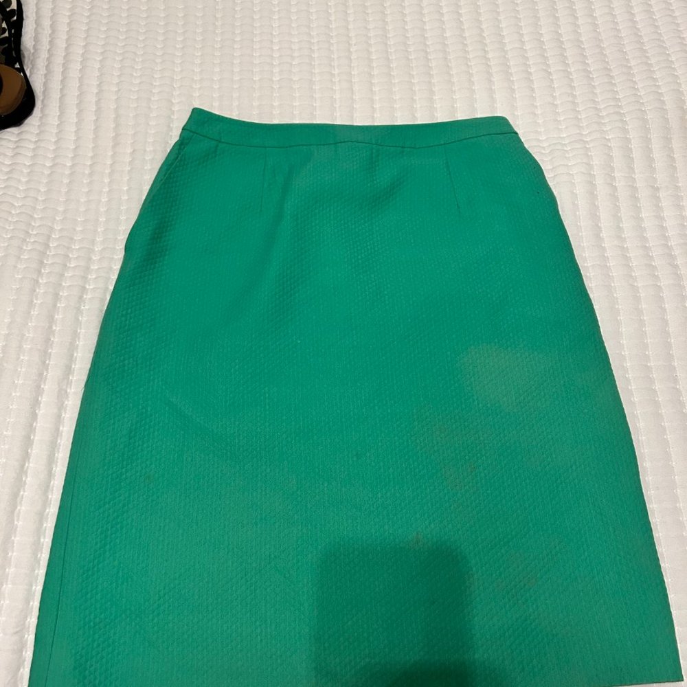 Talbots, Green Skirt, Size 8